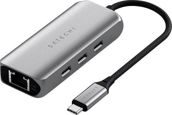 Satechi Station d'accueil USB-C®  ST-H3C25EM Convient pour les marques: Apple MacBook, MacPro