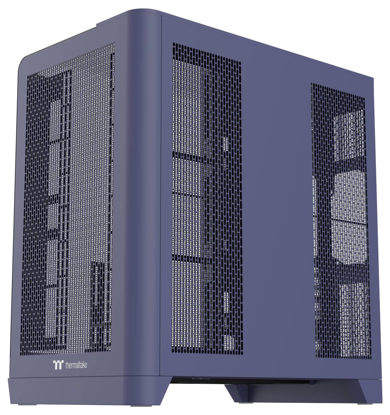 Thermaltake View 390 Air Future Dusk Boîtier PC bleu foncé filtre anti-poussière, éclairage intégré, 2 ventilateurs pré--2
