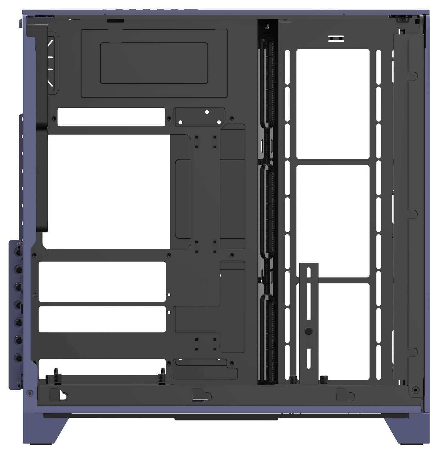 Thermaltake View 390 Air Future Dusk Boîtier PC bleu foncé filtre anti-poussière, éclairage intégré, 2 ventilateurs pré--10