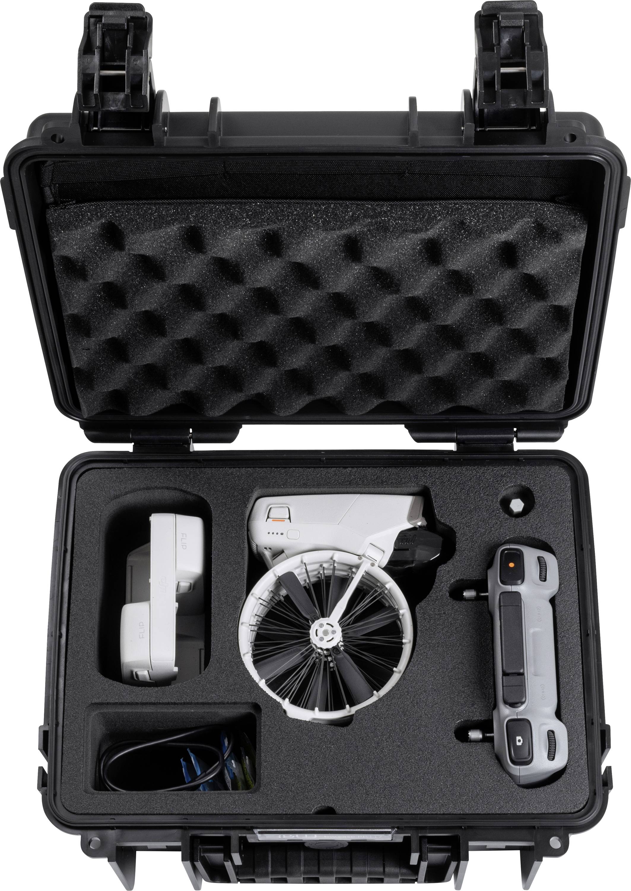 B & W International Valise d'extérieur 11.7 l (l x H x P) 36.5 x 29.5 x 17 cm noir PP.117.B.Flip-0