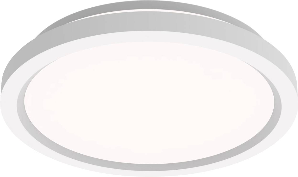 Un plafonnier LED circulaire moderne avec un design épuré et minimaliste, doté d'une finition blanche.