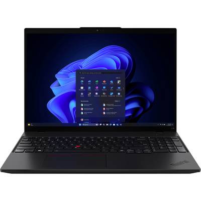 Un ordinateur portable affichant l'écran d'accueil du système d'exploitation Windows avec un fond bleu tourbillonnant, des icônes d'applications et un menu Démarrer visible.