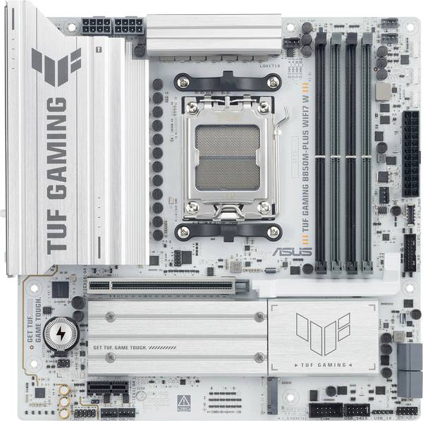 Asus TUF GAMING B850M-PLUS Carte mère Socket (PC) AMD® AM5 Facteur de forme (détails) Micro-ATX Chipset de la carte mère AMD® B850