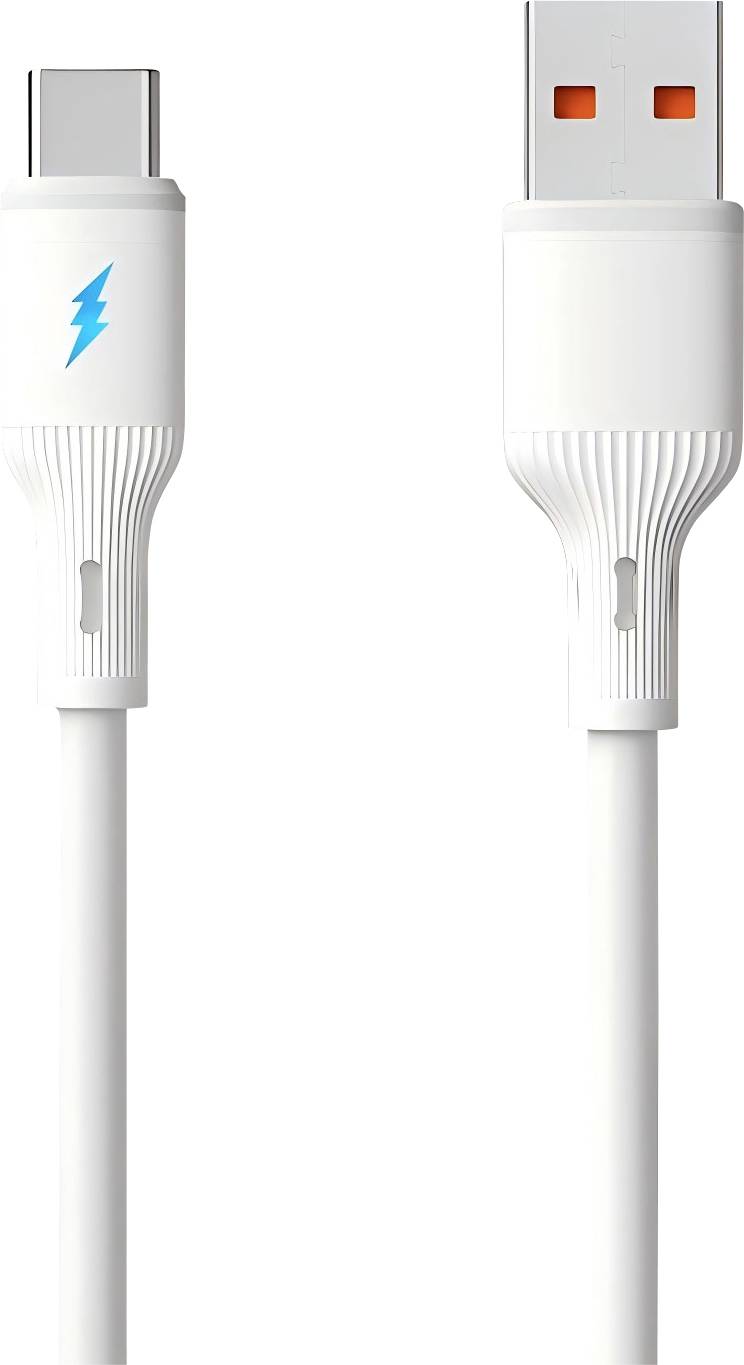 Akyga Câble USB-C USB 2.0 USB-A mâle, USB-C® mâle 1.8 m blanc silicone AK-USB-60-0