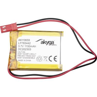 Akyga Pack de batterie (LiPo) 3.7 V 1150 mAh JST-0