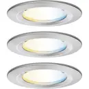 Paulmann 92443 Plafonnier LED, Luminaire à LED encastrable LED 6 W fer (brossé)