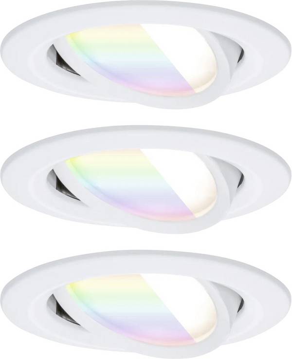 Paulmann 92433 Plafonnier LED, Luminaire à LED encastrable Module LED LED 6 W blanc mat