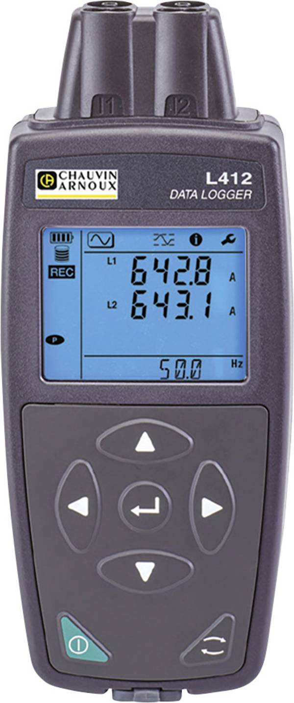 Chauvin Arnoux  P01157181  L412  Enregistreur de données d'intensité    Valeur de mesure intensité            10 à 3000 A/AC