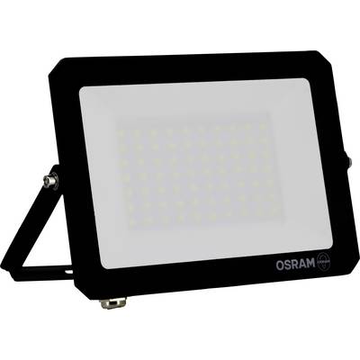 Un projecteur à LED avec cadre noir, présentant une rangée visible de petites lumières LED à l'intérieur ; portant la marque 'OSRAM' dans le coin inférieur droit du cadre.