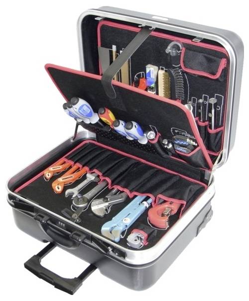 Alarm Werkzeuge 1-HT 56077500 pour les sanitaires Valise trolley équipée (L x l x H) 525 x 450 x 280 mm-0