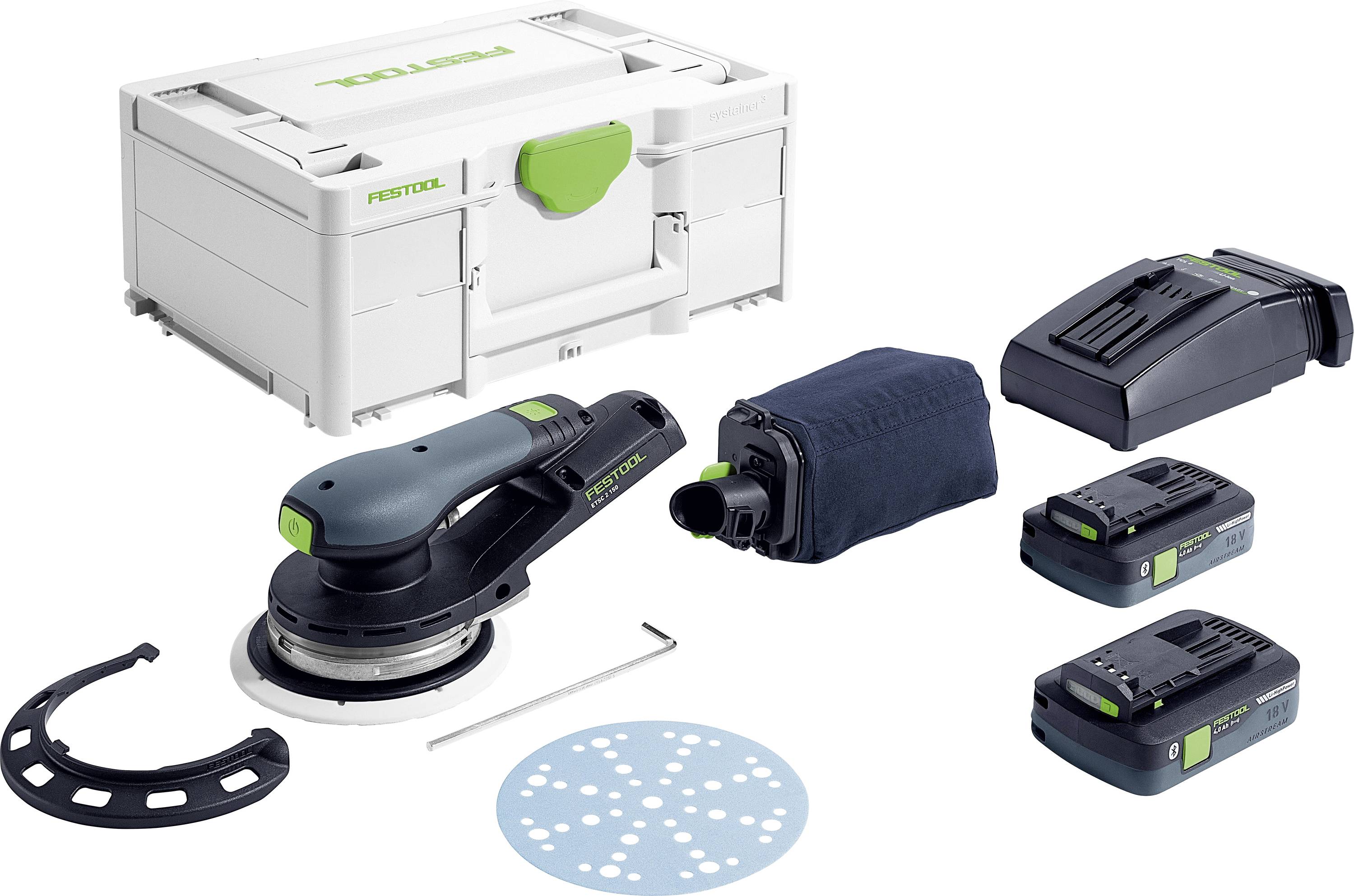 Festool ETSC 2 150 4,0 I-Plus 577726 Ponceuse excentrique sans fil 18 V Ø 150 mm