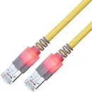 Easylan CS1OYCDCD0005 RJ45 Câble réseau, câble patch CAT 6 S/FTP 0.5 m jaune blindage double, sans halogène, ignifuge 1