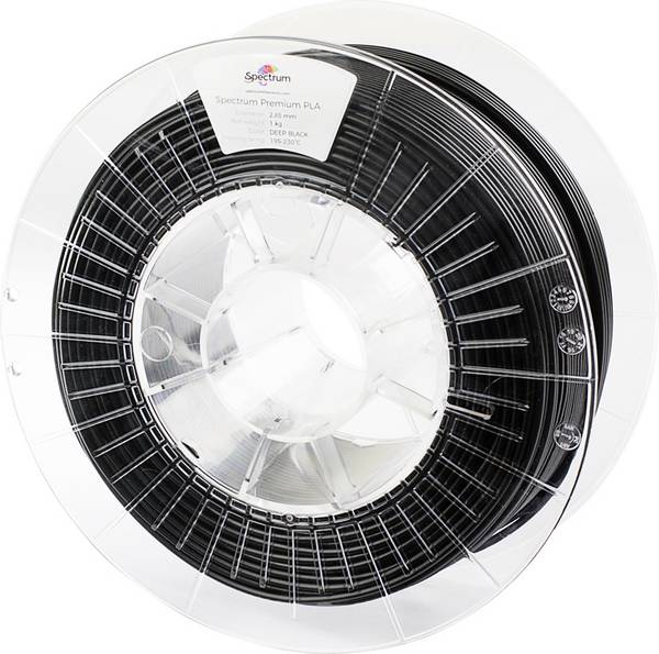 Spectrum Filaments 80022 PLA Premium Filament PLA résistance élevée à la traction 2.85 mm 1000 g noir profond, noir  1 pc(s)
