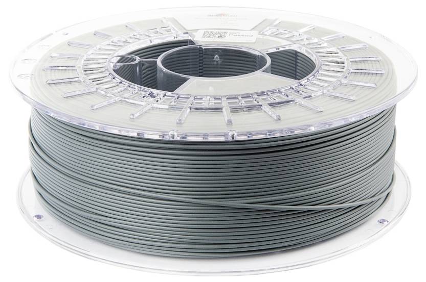 Un bobinard de filament d'imprimante 3D vert foncé, soigneusement enroulé et prêt à l'emploi.