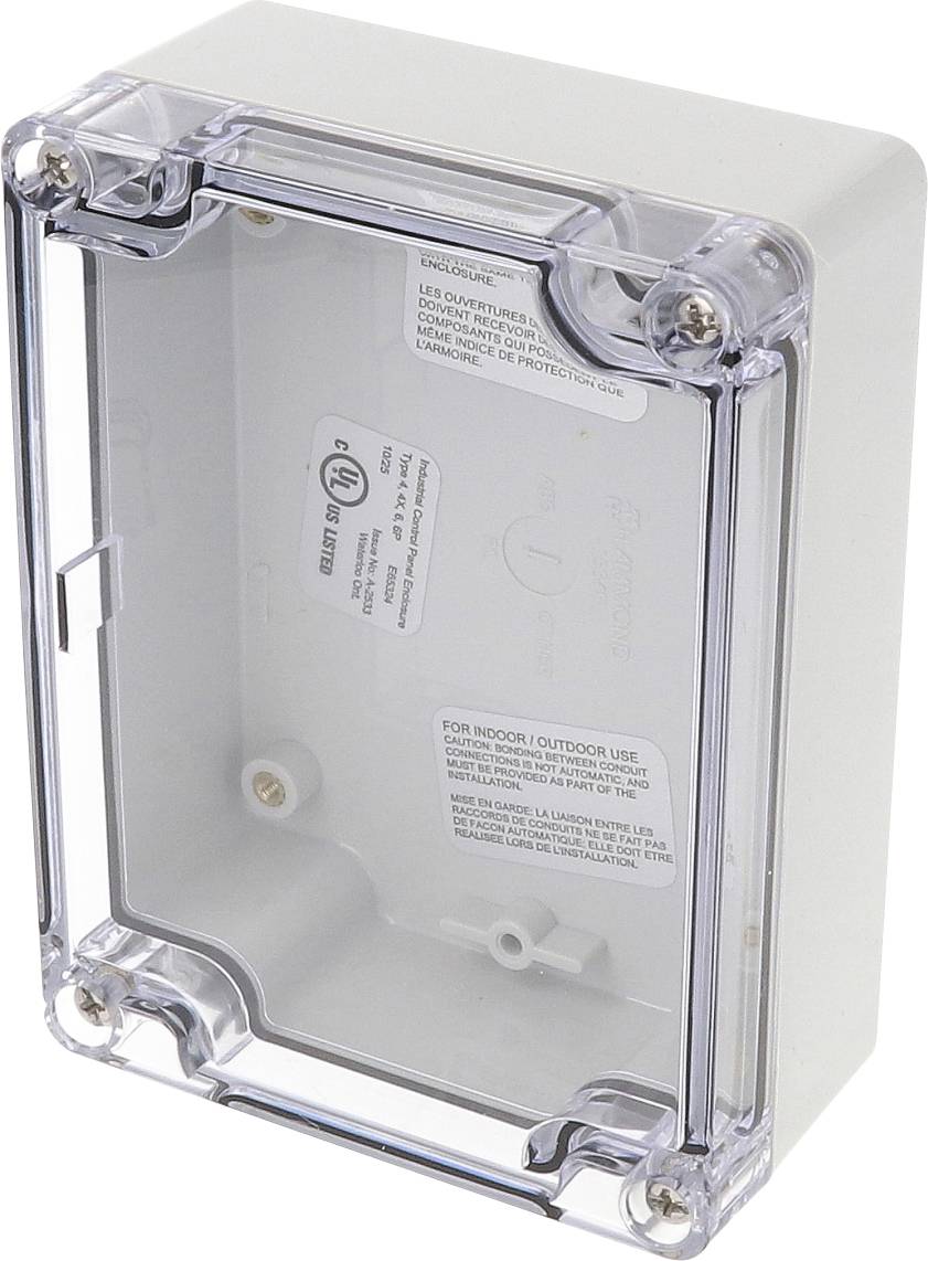 Hammond Electronics 1554FL2GYSL Boîtier 119 x 89 x 45 Polycarbonate gris clair 1 pc(s)
