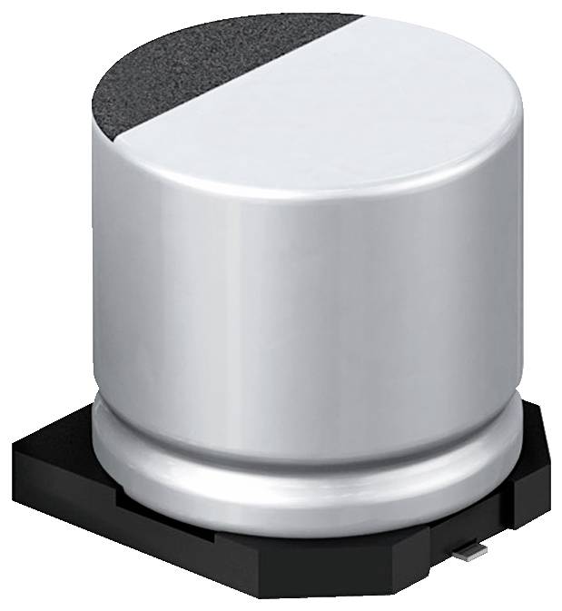 Un bouton rotatif métallique à surface bicolore sur une base noire, probablement utilisé comme interrupteur de commande dans des appareils électroniques.