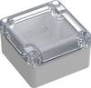TRU COMPONENTS 6U07080804139 TC-13865060 Boîtier industriel 75 x 75 x 45 Polycarbonate gris clair, transparent 1 pc(s)