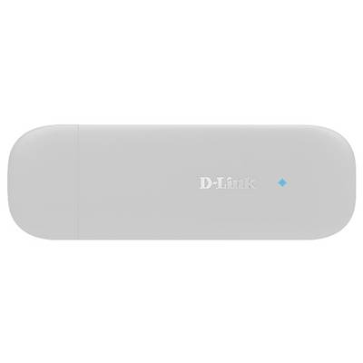 Un modem USB gris portant le nom de marque « D-Link » sur sa surface.