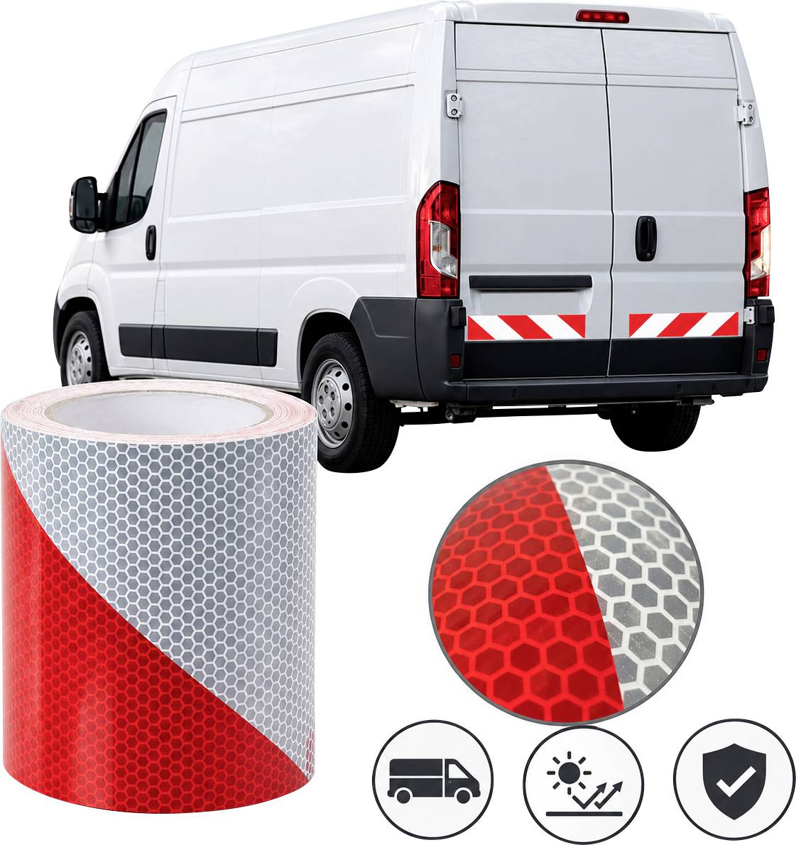 IWH Warnmarkierung "Sonderrechten" DIN30710 / 9mx141mm, Links 97615 Ruban adhésif d'avertissement 1 pc(s)
