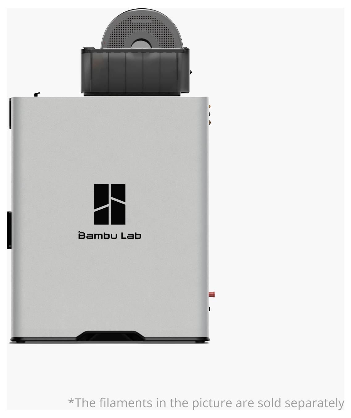 Imprimante 3D 'Bambu Lab' avec support de filament sur le dessus. Remarque : Filaments vendus séparément.