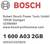 Logo Bosch avec texte : « Robert Bosch Power Tools GmbH, 70538 Stuttgart, ALLEMAGNE, www.bosch-professional.com, 1 600 A03 2GB, 4053423320626 »