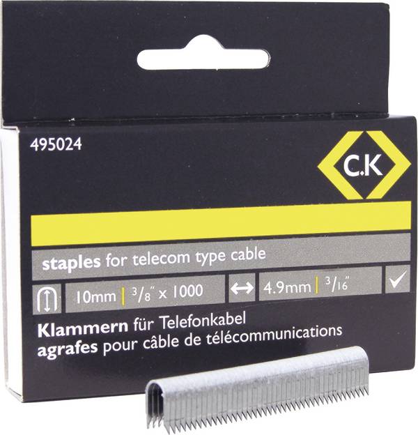 C.K 495024 Agrafes  1 pc(s) Dimensions (L x l) 10 mm x 4.8 mm