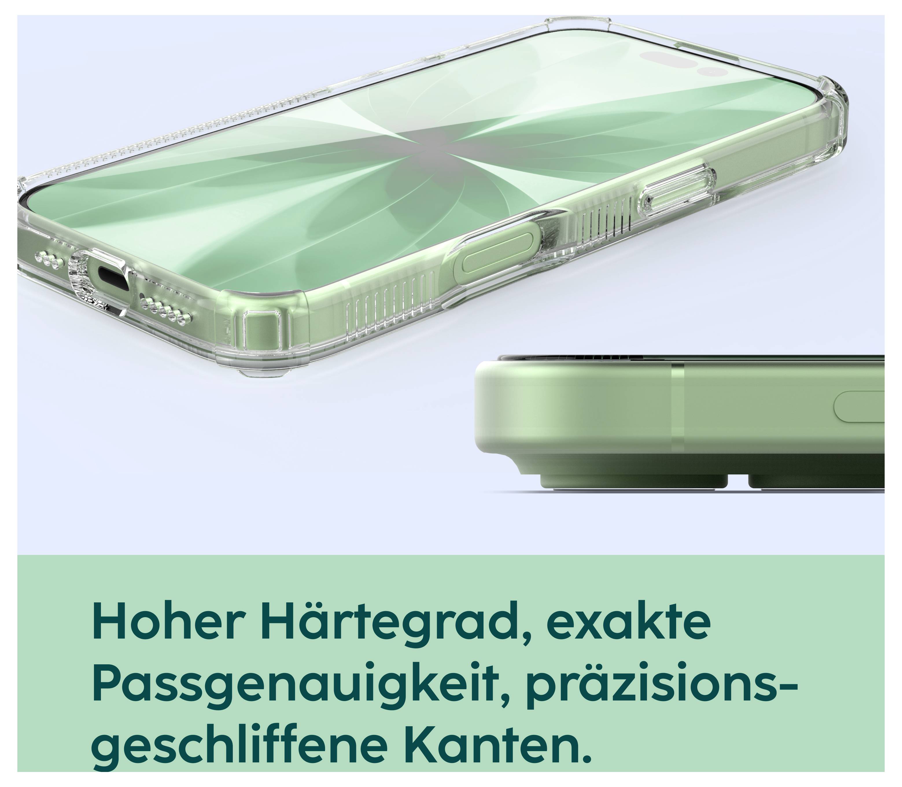 Un écran de smartphone à moitié couvert de traces et de salissures, démontrant la différence visuelle et l'impact des surfaces propres par rapport aux surfaces sales.