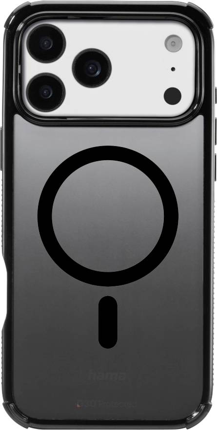 Hama Coque Apple iPhone 17 Pro Max noir compatible avec MagSafe, chargement par induction 00232410-0