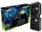 Une carte graphique Palit GeForce RTX 5060 et son emballage, présentant deux ventilateurs, 8 Go de mémoire et la marque « Infinity 2 » avec un design vibrant.