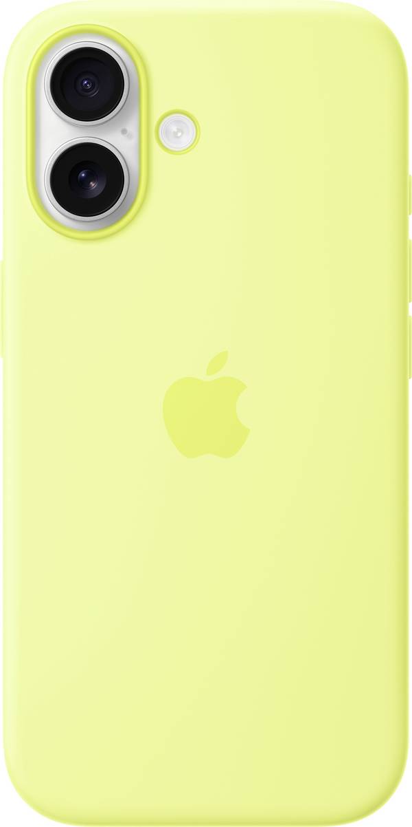 Apple Silicone Case iPhone 17 jaune fluorescent compatible avec MagSafe MGEV4ZM/A