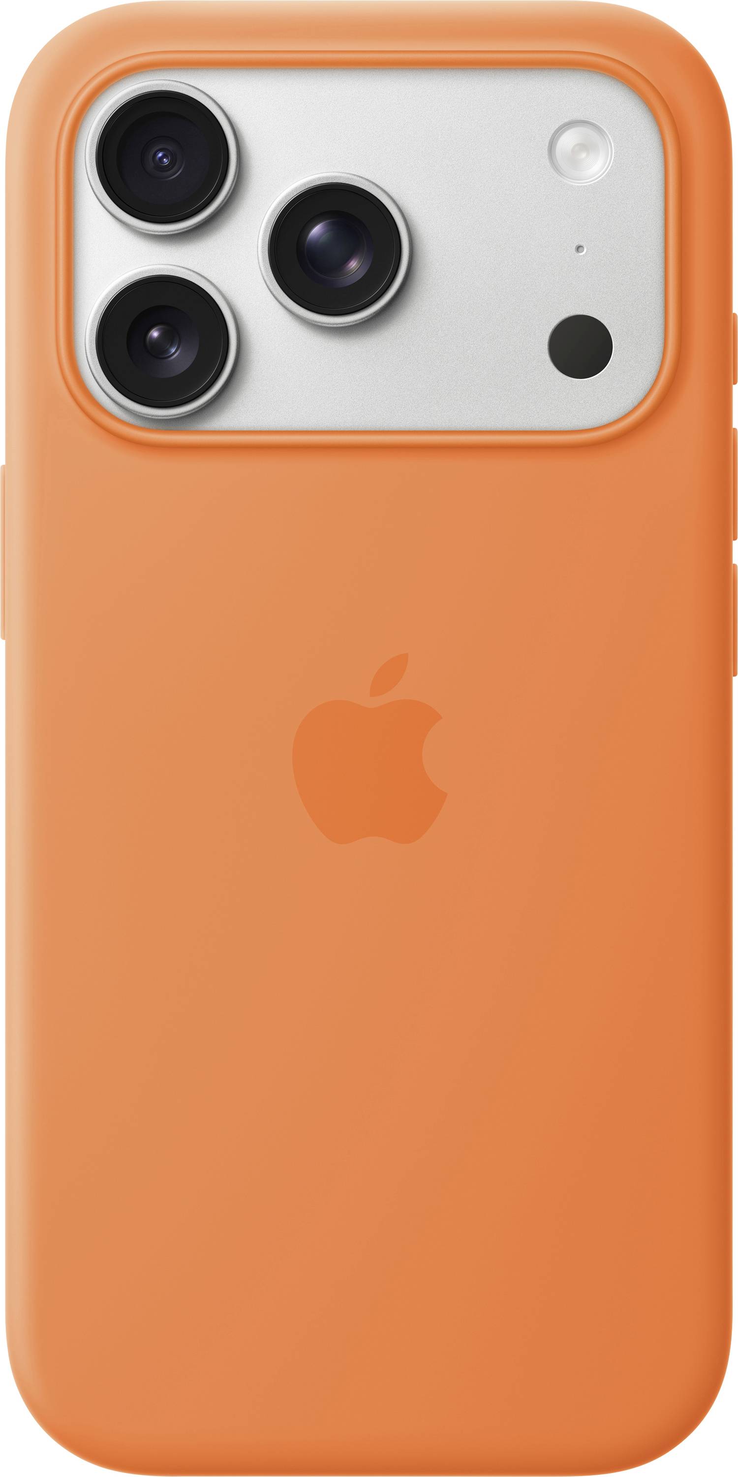 Apple Silicone Case iPhone 17 Pro orange compatible avec MagSafe MGFE4ZM/A