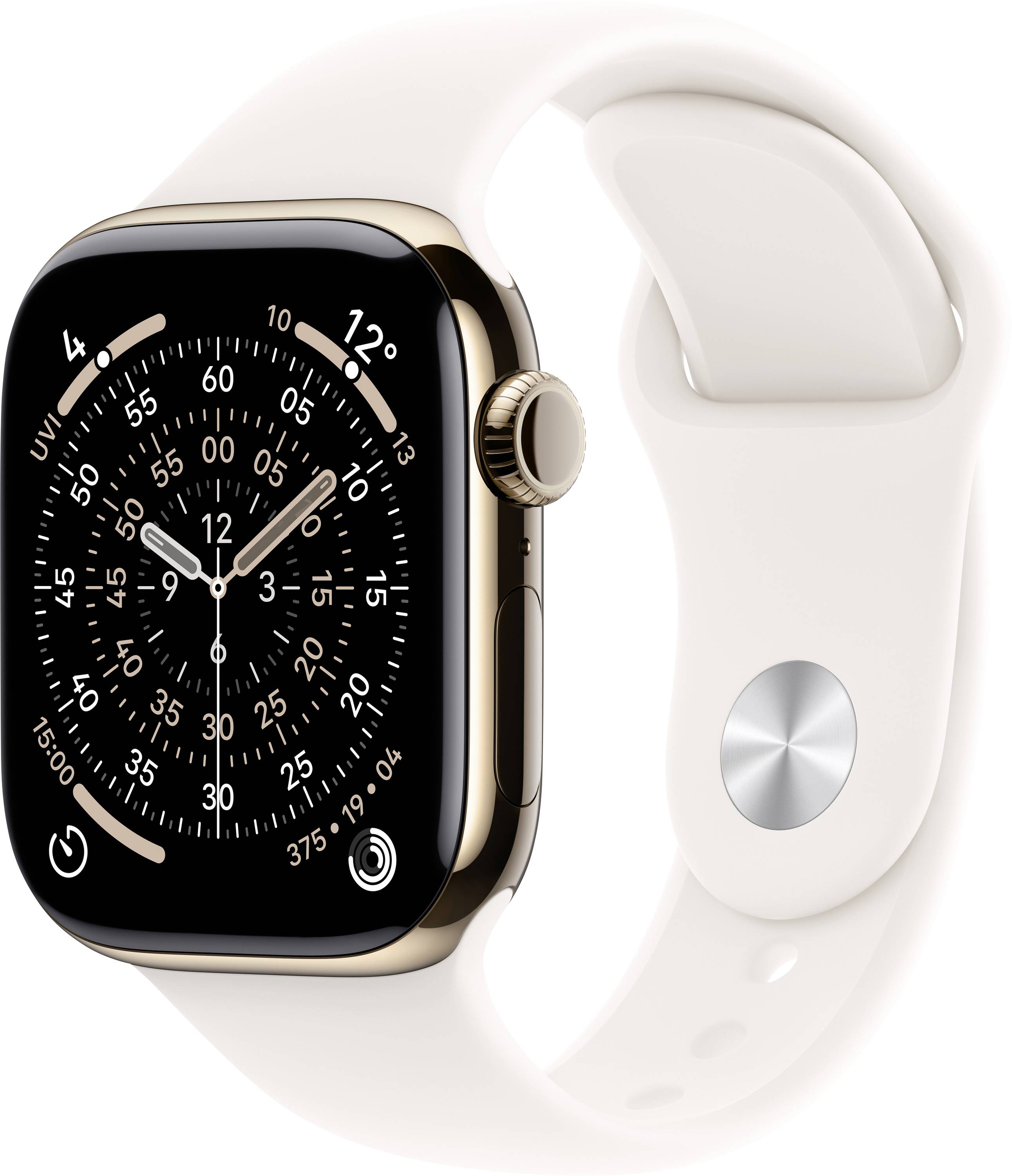 Apple Watch Series 11 GPS + Cellular 42 mm boîtier en titane bracelet de sport rose pâle M/L-0