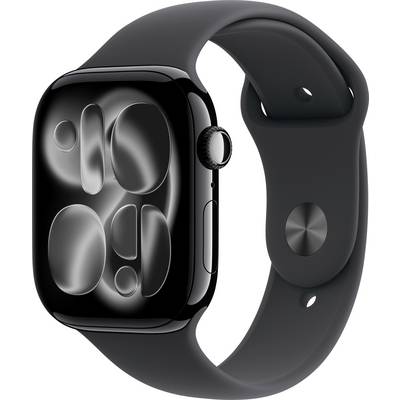 Apple Watch Series 11 GPS + Cellular 46 mm boîtier en aluminium bracelet de sport noir M/L-0