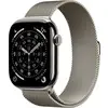 Apple Watch Series 11 GPS + Cellular 46 mm boîtier en titane Milanese Loop naturel S/M