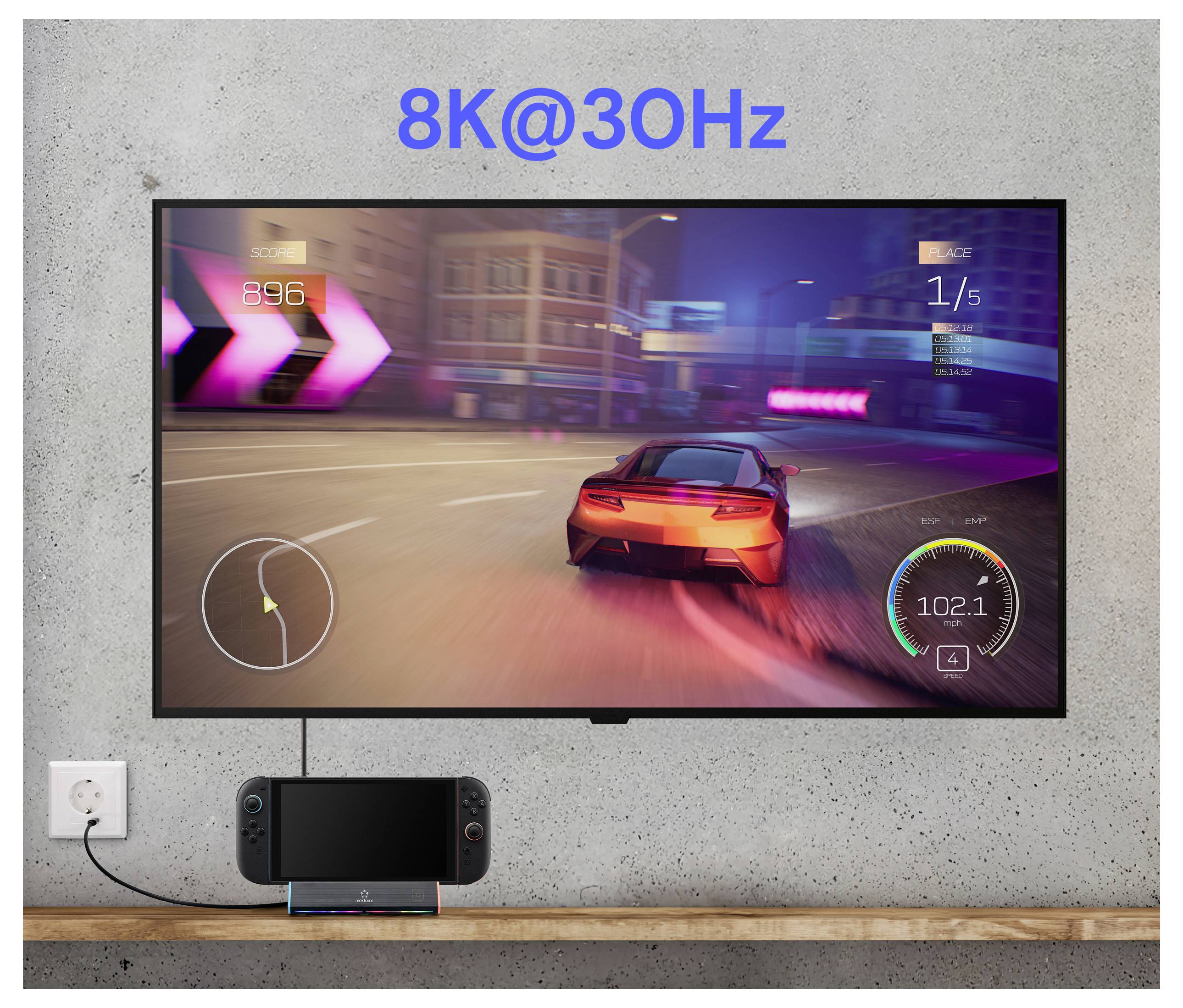 Renkforce RF-DSNS-300 Station d'accueil Nintendo Switch-8