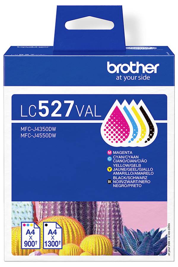 Brother Encre Brother LC527 Value Pack - 4er-Pack - Sc d'origine pack bundle cyan, jaune, magenta, noir LC527VAL