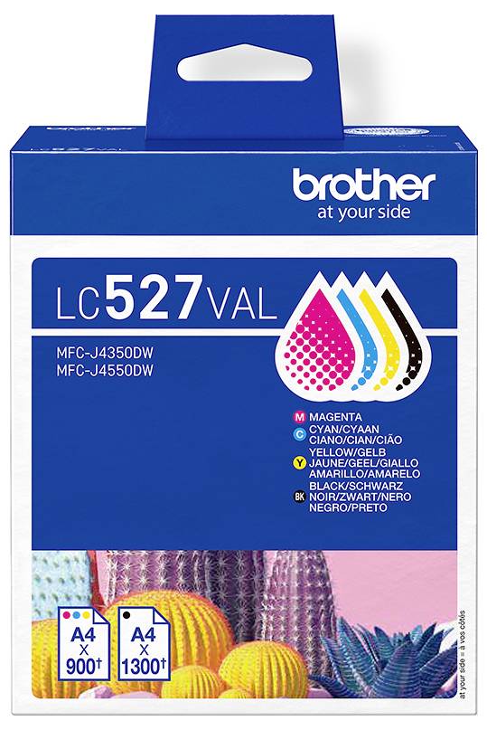 Brother Encre Brother LC527 Value Pack - 4er-Pack - Sc d'origine pack bundle cyan, jaune, magenta, noir LC527VAL-0