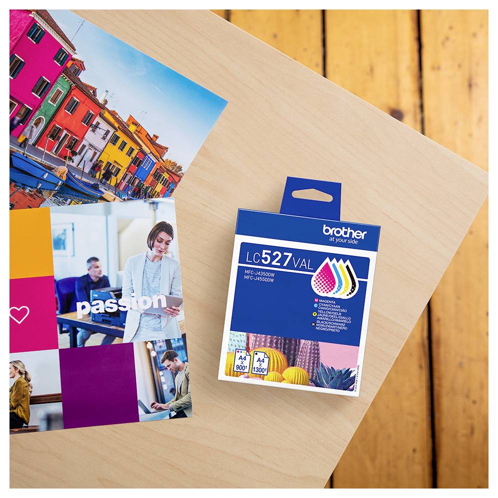 Brother Encre Brother LC527 Value Pack - 4er-Pack - Sc d'origine pack bundle cyan, jaune, magenta, noir LC527VAL-3