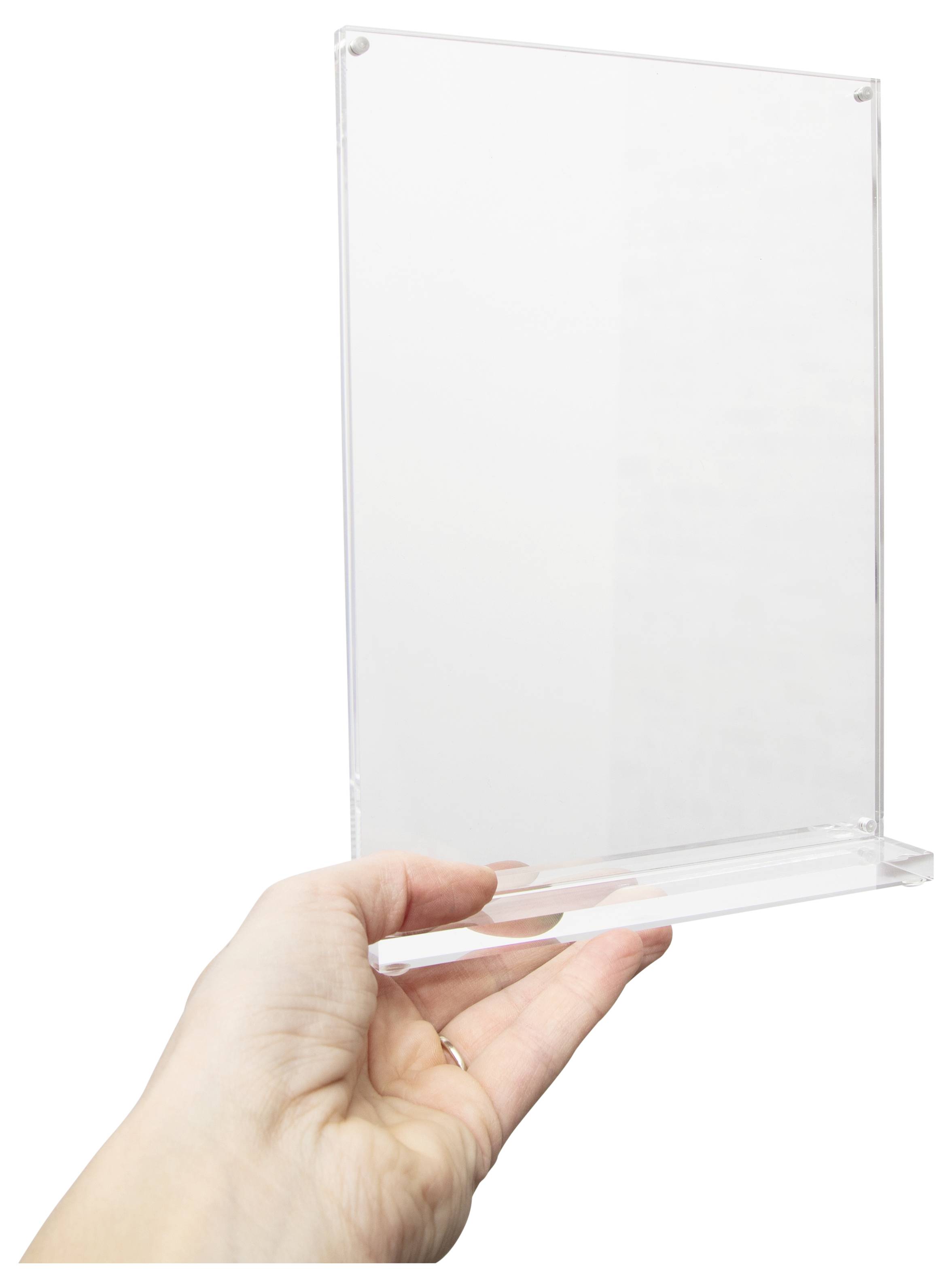 Maul 1948205 MAULvision Présentoir de table forme de T Utilisation pour format de papier: DIN A5 transparent 1 pc(s)-11