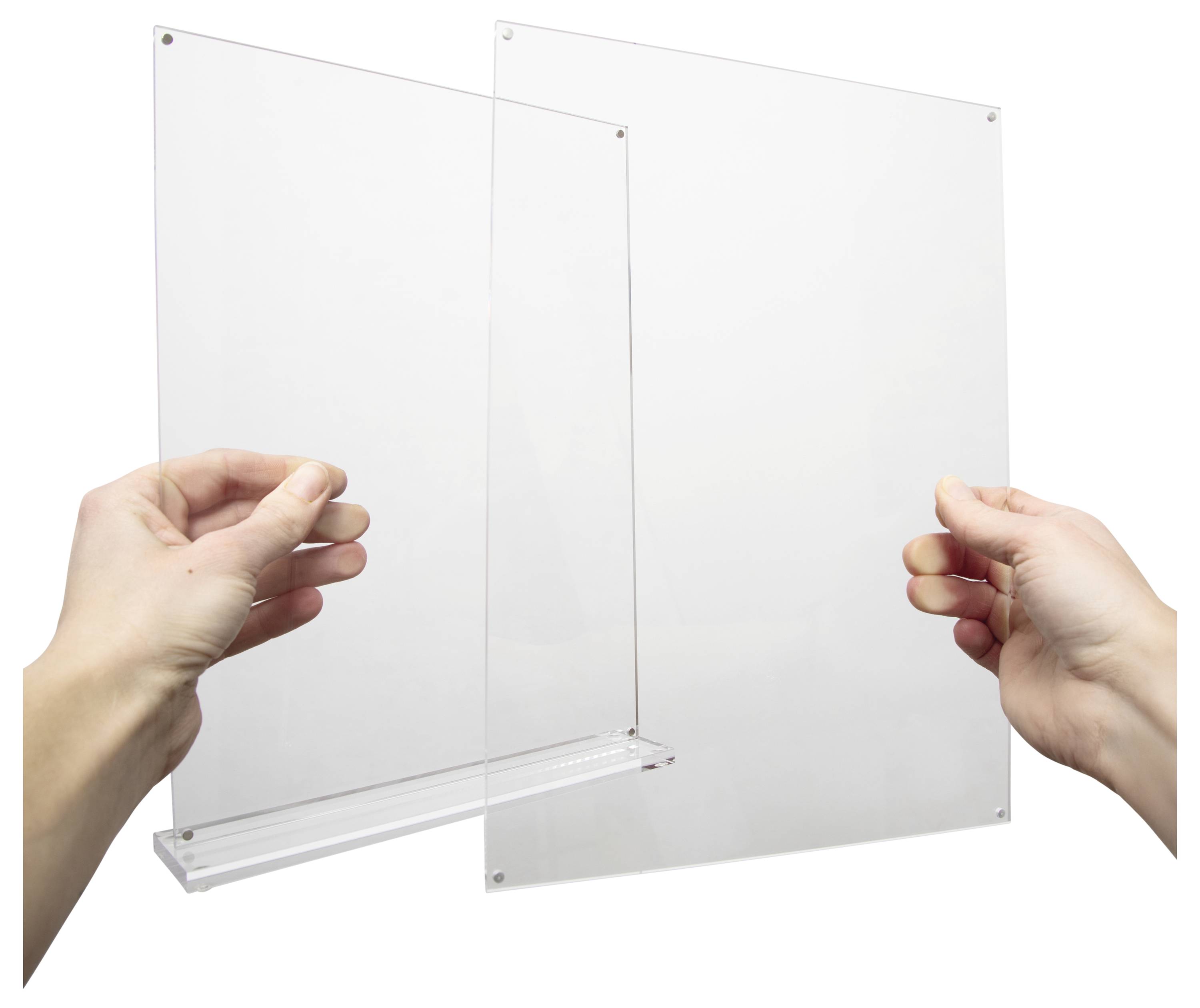 Maul 1948405 MAULvision Présentoir de table forme de T Utilisation pour format de papier: DIN A4 transparent 1 pc(s)-12