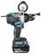 Perceuse Makita 18V sans fil avec poignée latérale et préhension auxiliaire avant, présentée sur fond blanc.