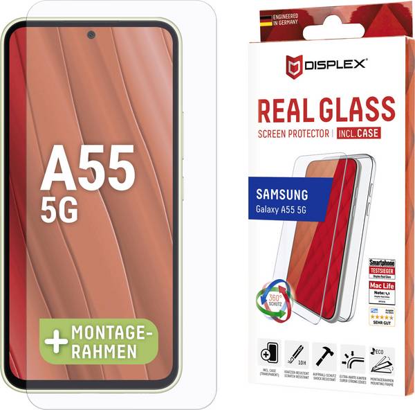 DISPLEX  Verre de protection d'écran Samsung Galaxy A55 5G. 1 pc(s) anti-traces de doigts 01954