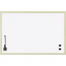 magnetoplan Tableau blanc (l x H) 800 mm x 600 mm blanc laqué aimants inclus, format paysage ou portrait, marqueur pour