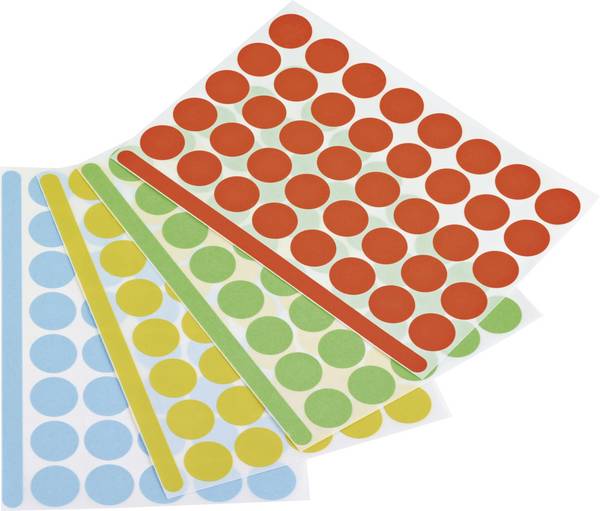 magnetoplan 1111526 Pastilles Ø 19 mm  bleu, vert, rouge, jaune 1200 pc(s) fixation permanente