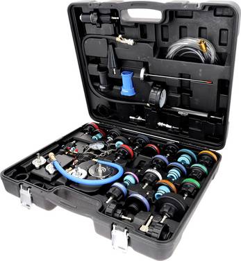 KS Tools 150.2300 Kit de service de diagnostic du système de refroidissement Master, 40 pièces