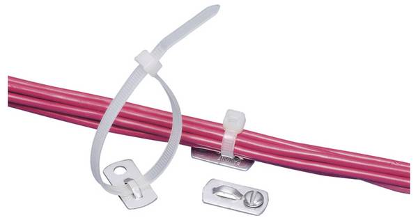 Panduit Cable Tie Mount Embase pour attache-câbles vissable, à riveter MBMS-S10-CY Plage de Ø du faisceau 127 mm (max) incolore 1 pc(s)