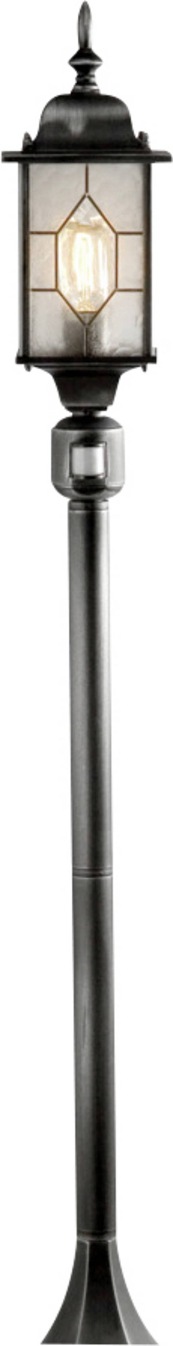 Lampadaire extérieur avec détecteur de mouvements Konstsmide 7249-759 Milano    E27 75 W noir