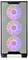 Une tour d'ordinateur avec un panneau avant en maille, mettant en valeur trois ventilateurs RGB alignés verticalement, irradiant des lumières colorées.