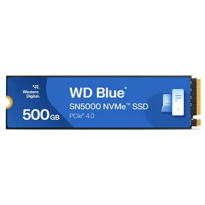 SSD WD Blue SN5000 NVMe avec interface PCIe 4.0, capacité de 500 Go.