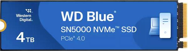 WD SSD Blue SN5000 4TB PCIe Gen4 NVMe